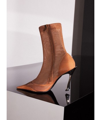 Cinnamon mesh Fang 95 ankle boots le concept de la Pate a emporter 