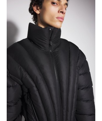 black padded bomber jacket soldes