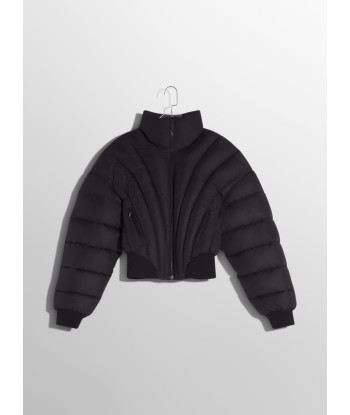 black padded bomber jacket soldes