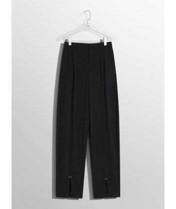 black pierced loose tailored trousers Livraison rapide