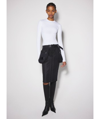 white sculpting knit top acheter en ligne