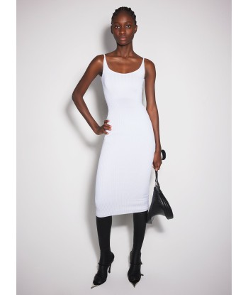 white sculpting knit dress une grave pollution 