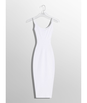 white sculpting knit dress une grave pollution 