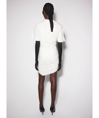 off-white draped pierced day dress la chaussure