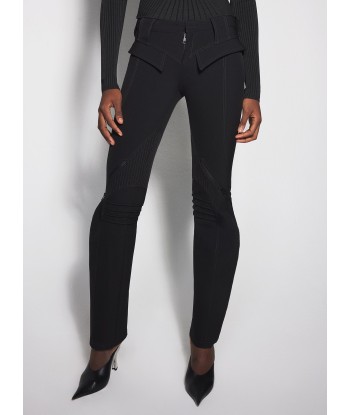 black zipped scuba pants pas cher chine