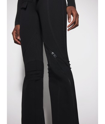 black zipped scuba pants pas cher chine