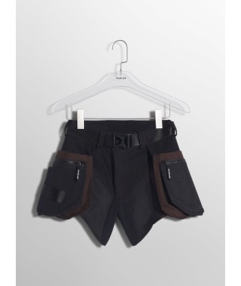 chocolate technical fabric cargo shorts livraison gratuite