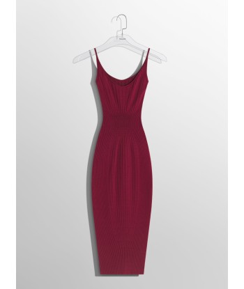 burgundy sculpting knit dress à prix réduit toute l'année