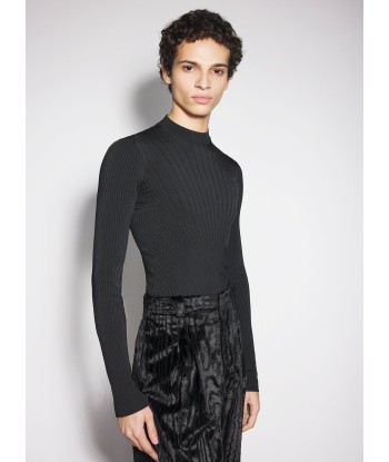 black sculpting knit top en ligne des produits 