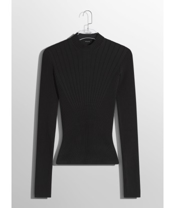 black sculpting knit top en ligne des produits 