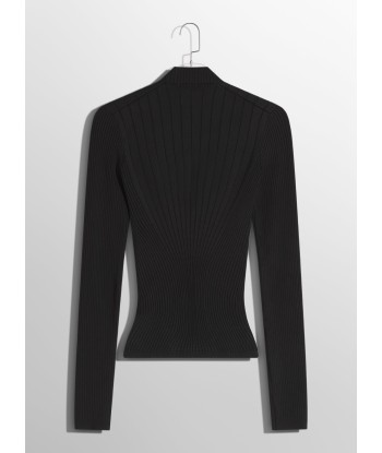 black sculpting knit top en ligne des produits 