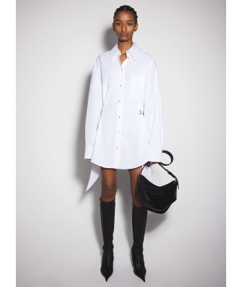 white shirt dress with chain en ligne des produits 