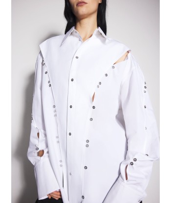 white poplin button shirt la colonne vertébrale