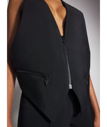 black tailored vest 2024