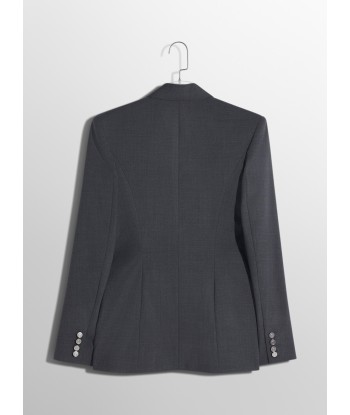 grey pierced tailored jacket en stock