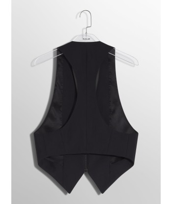 black tailored vest 2024