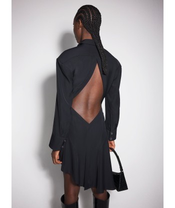 black backless shirt dress hantent personnes