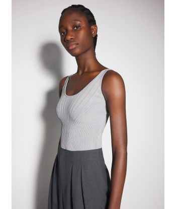 grey sculpting knit tank top les ligaments