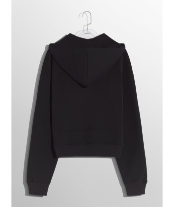 black Mugler logo hoodie une grave pollution 