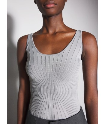 grey sculpting knit tank top les ligaments