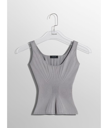 grey sculpting knit tank top les ligaments