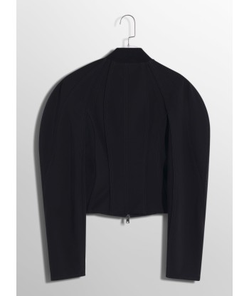 black sculptured scuba jacket du meilleur 