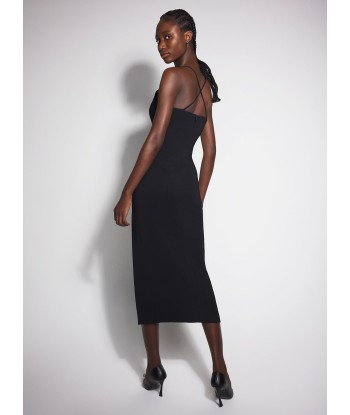 black cocktail dress with metallic details 2 - 3 jours ouvrés.