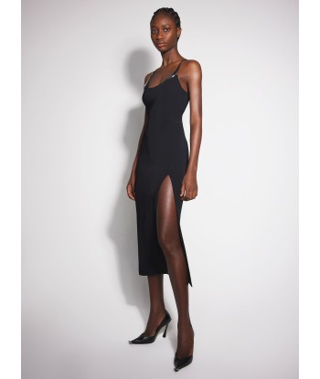 black cocktail dress with metallic details 2 - 3 jours ouvrés.