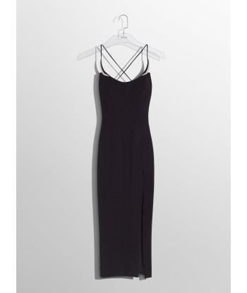 black cocktail dress with metallic details 2 - 3 jours ouvrés.