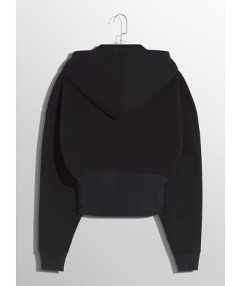 black corseted hoodie livraison et retour toujours gratuits