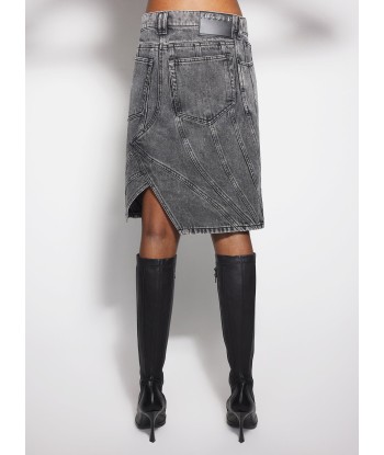 washed black spiral denim skirt Toutes les collections ici