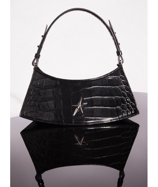 black embossed crocodile zenith bag shop