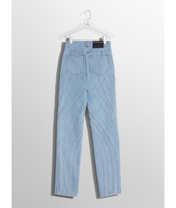 blue spiral baggy jeans votre