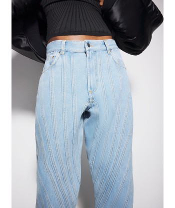 blue spiral baggy jeans votre