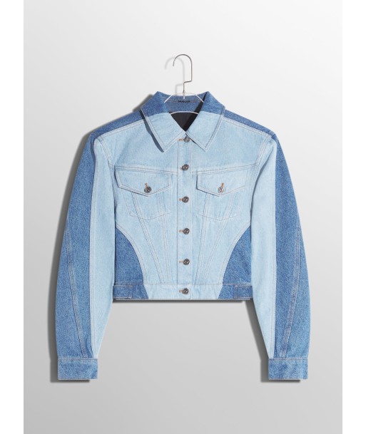 bi-tone blue denim jacket meilleur choix