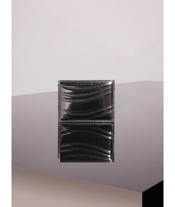 gunmetal embossed spiral cardholder de technologie