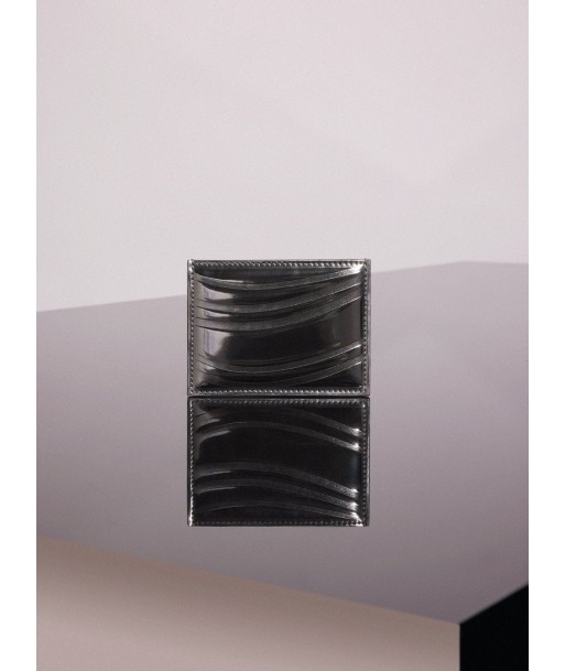 gunmetal embossed spiral cardholder de technologie