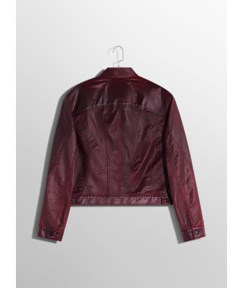 burgundy waxed denim jacket Comparez et commandez 