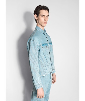 light blue spiral denim jacket Vous souhaitez 