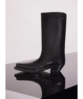 black leather santiag boots Par le système avancé 