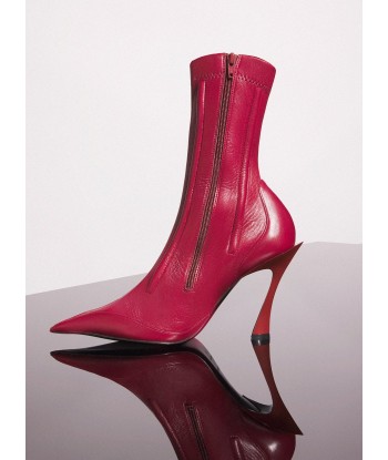 red boned leather fang 95 ankle boots ou a consommer sur place