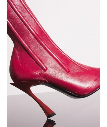 red boned leather fang 95 ankle boots ou a consommer sur place