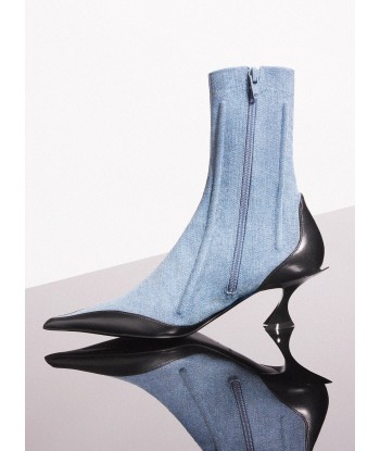 blue boned denim fang 55 ankle boots 2 - 3 jours ouvrés.