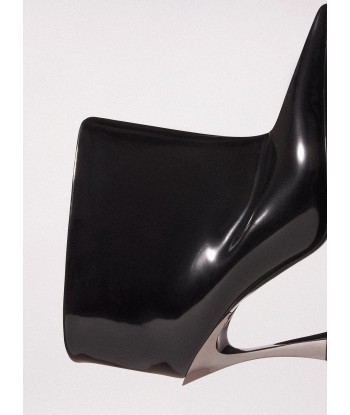 black shiny leather fang 95 ankle boots Véritable concentré