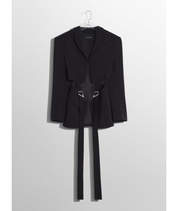 black buckled tailored wool jacket sélection de produits