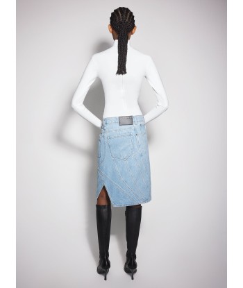 blue spiral denim skirt est présent 