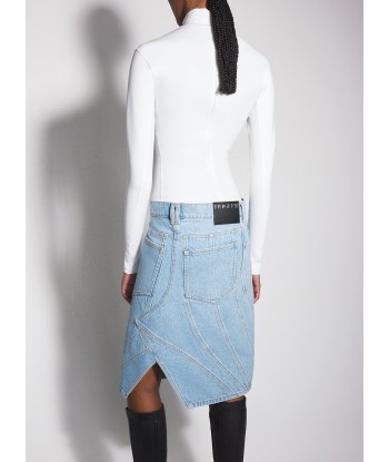 blue spiral denim skirt est présent 