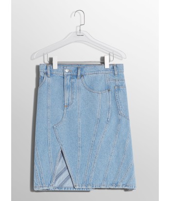 blue spiral denim skirt est présent 