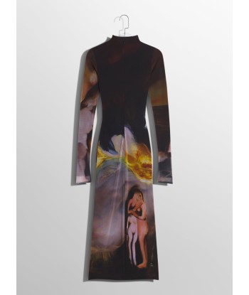 Mugler x Ambera Wellmann Sunset printed dress d'Europe débarque