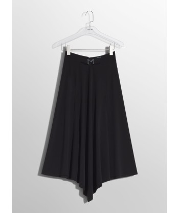 black m slitted skirt acheter